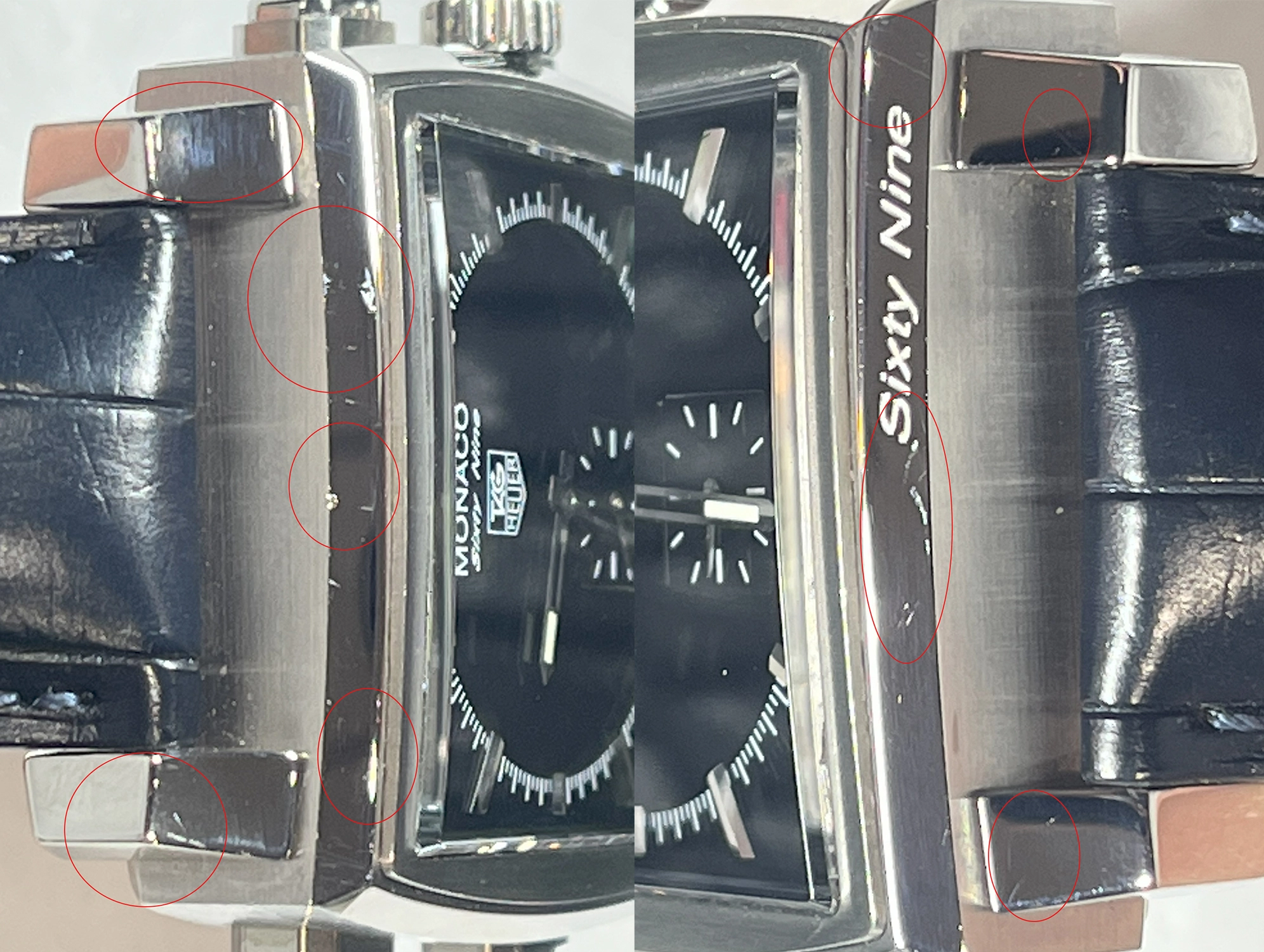 TAG HEUER　タグ・ホイヤー　手巻き　デジタル　ステンレススチール　クロコダイル　ブラック　【432】