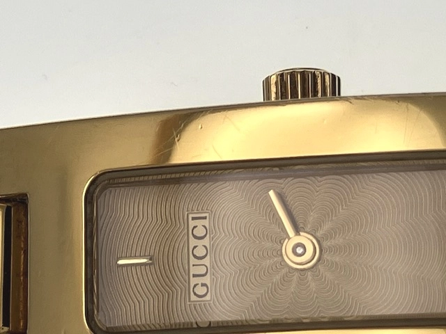 GUCCI グッチ  腕時計 レディース 3900L ゴールドプレート ゴールド文字盤 クオーツ【472】MN