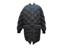 HERMES　エルメス　ダウンジャケット　レディース38　ブラック　ポリエステル　*17-7112　2148103802836　【432】