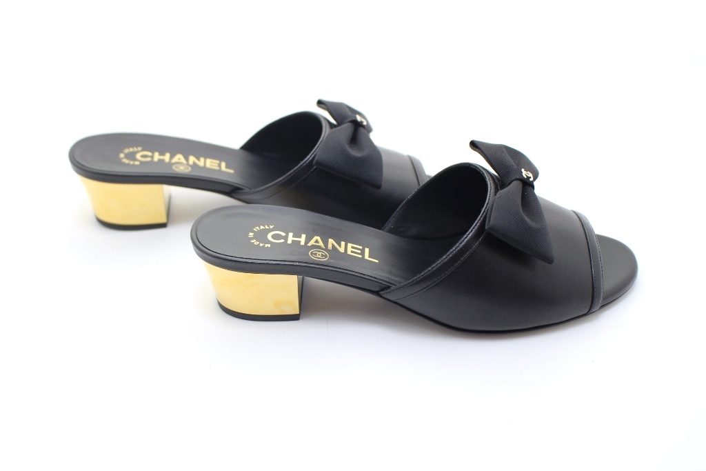CHANEL✨ココマーク✨ リボンミュール CHANEL】シャネル サンダル