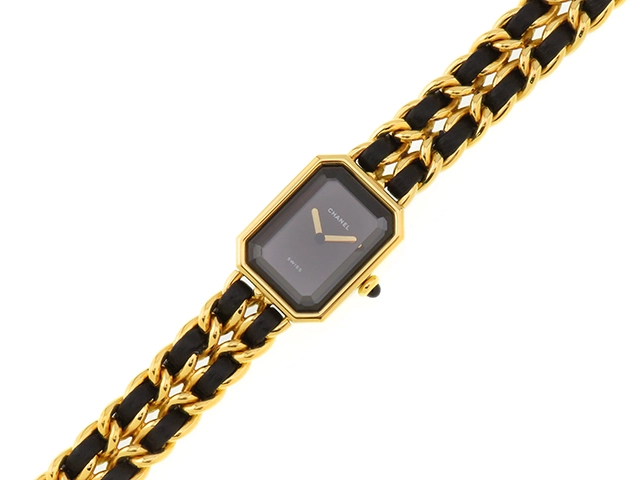 CHANEL シャネル プルミエールXL H0001 ゴールドメッキ/革