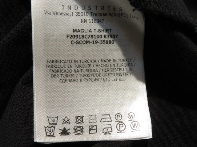 MONCLER　モンクレール　MAGLIATシャツ　メンズXXL　ブラック　コットン　F20918C78100 8390Y　2148103802874　【432】