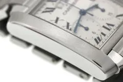 Cartier カルティエ 腕時計 タンクフランセーズXL クロノリフレックス W51024Q3 ステンレス アイボリー文字盤 クオーツ【472】SJ