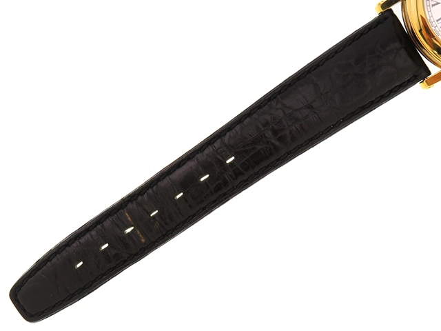 GUCCI グッチ 7200M ゴールドメッキ/革 ホワイト文字盤 クオーツ メンズ時計 2121000024259【207】