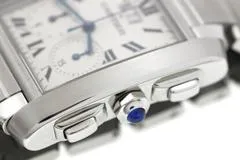 Cartier カルティエ 腕時計 タンクフランセーズXL クロノリフレックス W51024Q3 ステンレス アイボリー文字盤 クオーツ【472】SJ