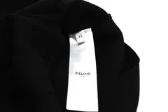 CELINE　セリーヌ　ハートクロップトップ　レディースXS　ブラック　2AI7A898T.38NO　2143000703378　【432】