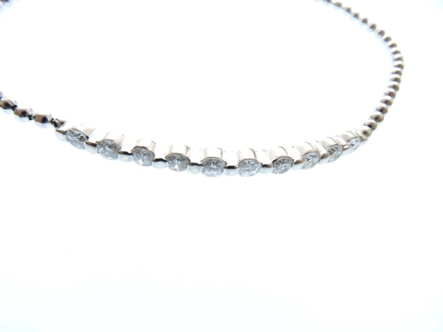 JEWELRY　ノンブランドジュエリー　ブレスレット　PT850　D1.00　7.2g　2120000279126　【437】