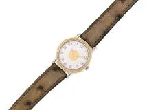 HERMES エルメス セリエコンビ ホワイト文字盤 GP/SS/革