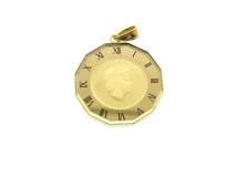JEWELRY　ジュエリー　コイン　トップ　K24枠　K18　コイン　4.6g　2141300422890　【437】