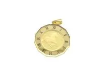 JEWELRY　ジュエリー　コイン　トップ　K24枠　K18　コイン　4.6g　2141300422890　【437】