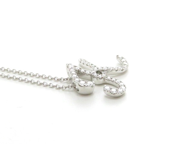 【美品】MIKIMOTOミキモトネックレス　イニシャル『Ｋ』 MIKIMOTO ミキモト イニシャル K アコヤパール 真珠 ネックレス