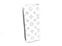 LOUIS VUITTON　ルイヴィトン　財布　ジッピーウォレット・ヴェルティカル　M83381　モノグラム・シャドウ　ホワイト/ネイビー　2143200573610　【437】