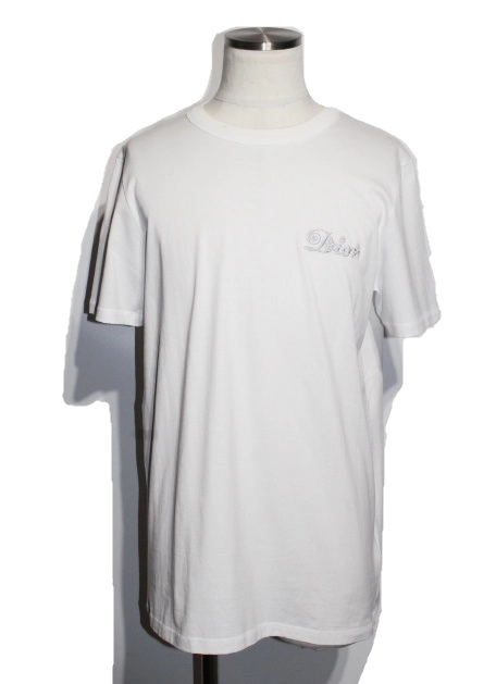 Dior　ディオール　DIOR AND KENNY SCHARF Tシャツ　メンズM　ホワイト　コットン　143J697A0677　参考定価￥97,900-　（2148103384943）【432】