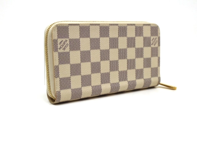 LOUIS VUITTON ルイ・ヴィトン LV ジッピー・ウォレット ダミエ・アズール ベージュ N41660 2148103587931【200】