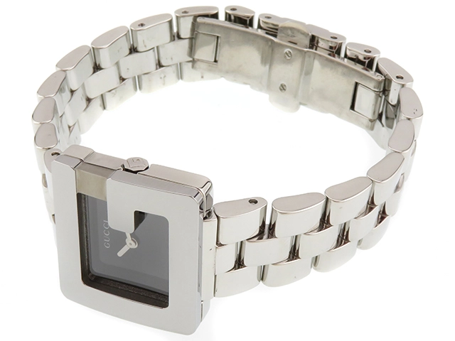 GUCCI　グッチ　Gウォッチ　3600L　ステンレススチール　ブラック文字盤　クオーツ　レディース時計　2148103902369【207】