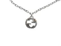 GUCCI　グッチ　ネックレス　インターロッキングNC　455307 J8400 0811　SV　18.5g　2145000233398　【437】