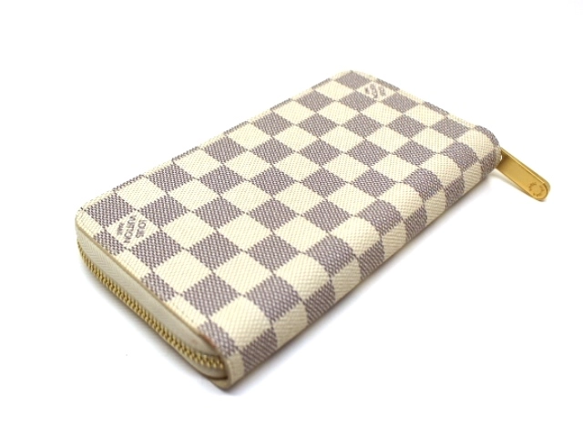 LOUIS VUITTON ルイ・ヴィトン LV ジッピー・ウォレット ダミエ・アズール ベージュ N41660 2148103587931【200】
