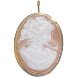 JEWELRY ノンブランドジュエリー ブローチ　K18　カメオ　C　約3.5g　2120500077277【208】