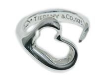 TIFFANY＆CO ティファニー 　リング　指輪　オープンハートR　シルバー　SV　約4.3ｇ　#8　 2148103905612　【208】