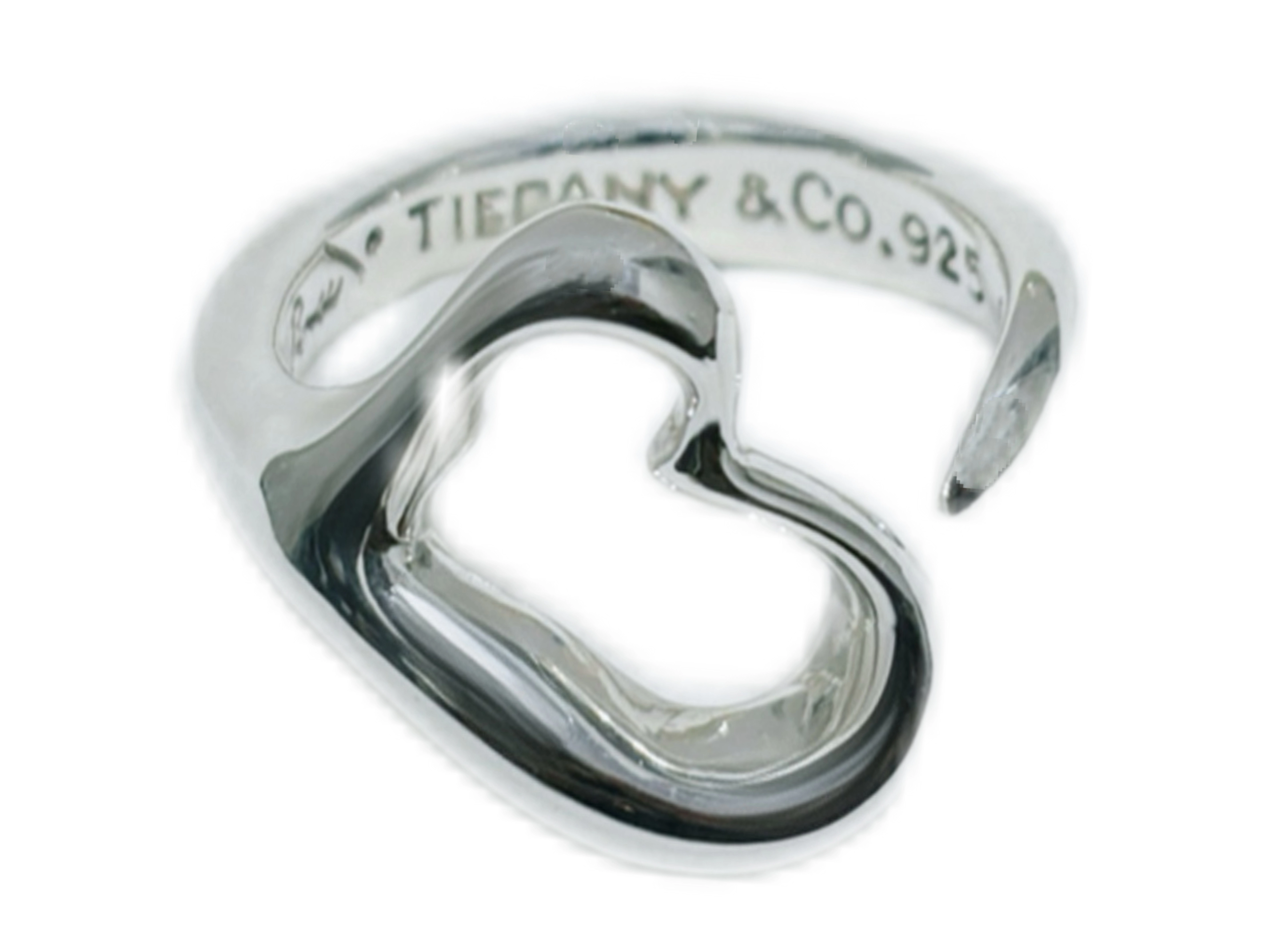 TIFFANY&Co.ティファニー　13号 オープンハートリング　シルバー　指輪 楽天市場】ティファニー オープンハート リング・指輪 シルバー