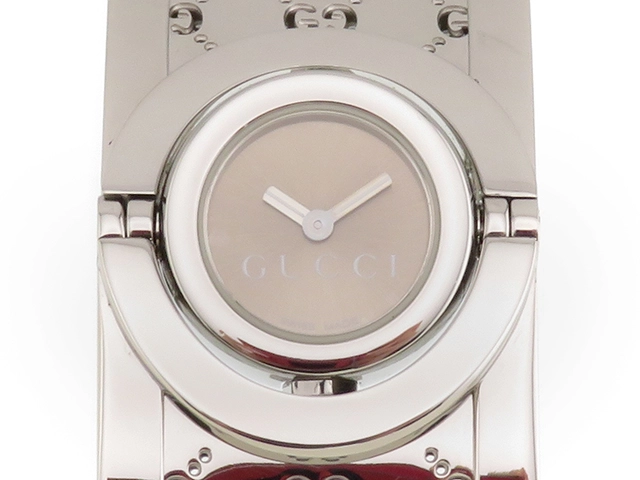 送料無料 美品 電池交換済み GUCCI グッチ GG柄 トワールウォッチ Ref