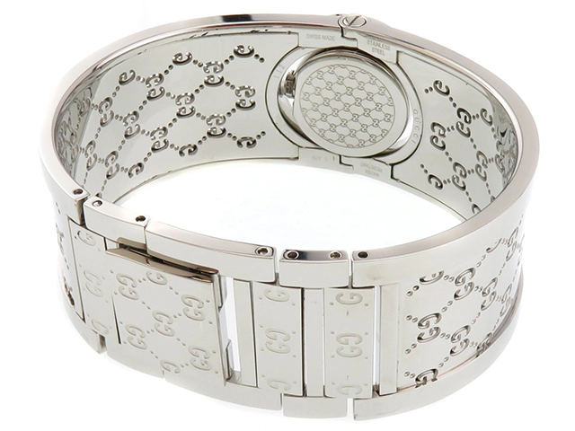 GUCCI グッチ トワール 112 バングルウォッチ ステンレススチール ブラウン文字盤 クオーツ レディース時計 2148103920721【207】
