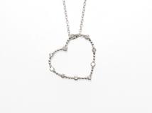 JEWELRY　ノンブランド　ジュエリー　ネックレス　K18ホワイトゴールド　ダイヤモンド0.18ct　約4.5g【430】2143400229034