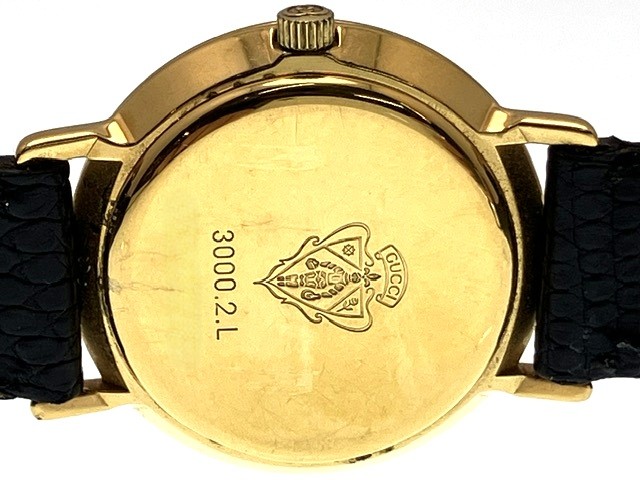 GUCCIゴールドレディース時計 グッチ GUCCI 3300L クオーツ ゴールド 金 文字盤 2針式