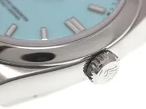 2022年12月並行品 ROLEX ロレックス 腕t時計 オイスター パーペチュアル36 126000 オイスタースチール ターコイズブルー文字盤 自動巻き【472】SJ