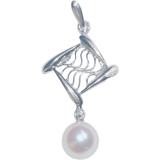 JEWELRY ノンブランド ジュエリー ペンダントトップ　K14WG　P　パール　真珠　約1.2g　2141300453467【208】