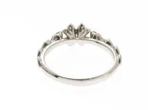 JEWELRY 　ノンブランドジュエリー　K18ホワイトゴールド　ダイヤモンド0.28ct　11号　約3.3g【430】2147200536958