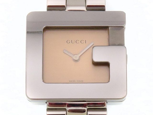 GUCCI グッチ 3600L Gウォッチ ステンレススチール オレンジ文字