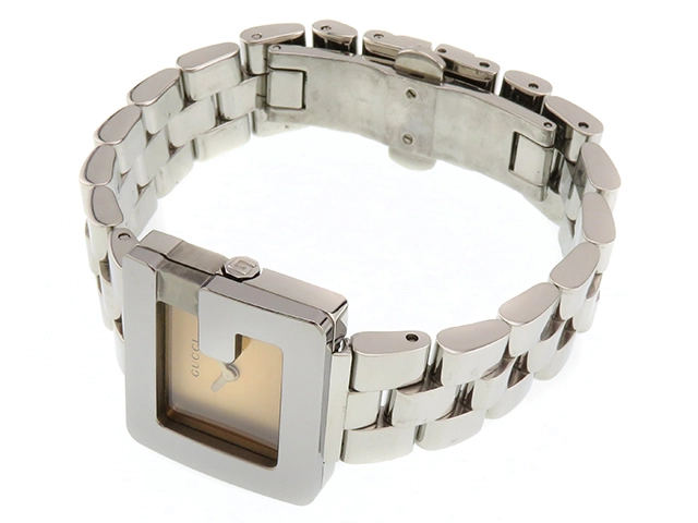 GUCCI　グッチ　3600L　Gウォッチ　ステンレススチール　オレンジ文字盤　クオーツ　レディース時計　2148103914898【207】