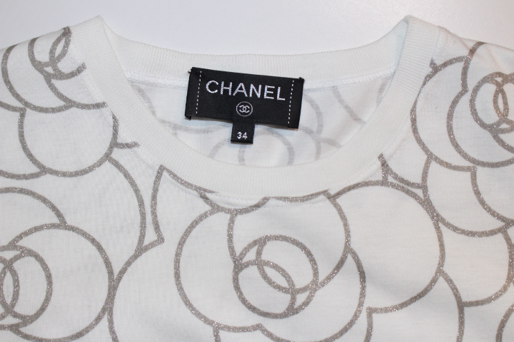 CHANEL シャネル トップス Tシャツ 半袖 レディース34 ホワイト