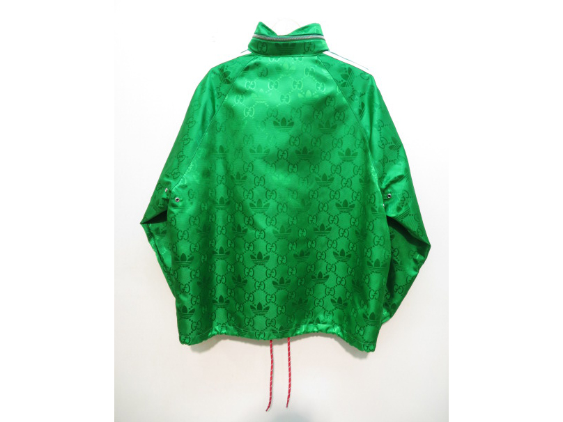 GUCCI×adidas グッチ×アディダス ロゴマクロGGジャケット メンズ44