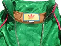 GUCCI×adidas グッチ×アディダス ロゴマクロGGジャケット メンズ44