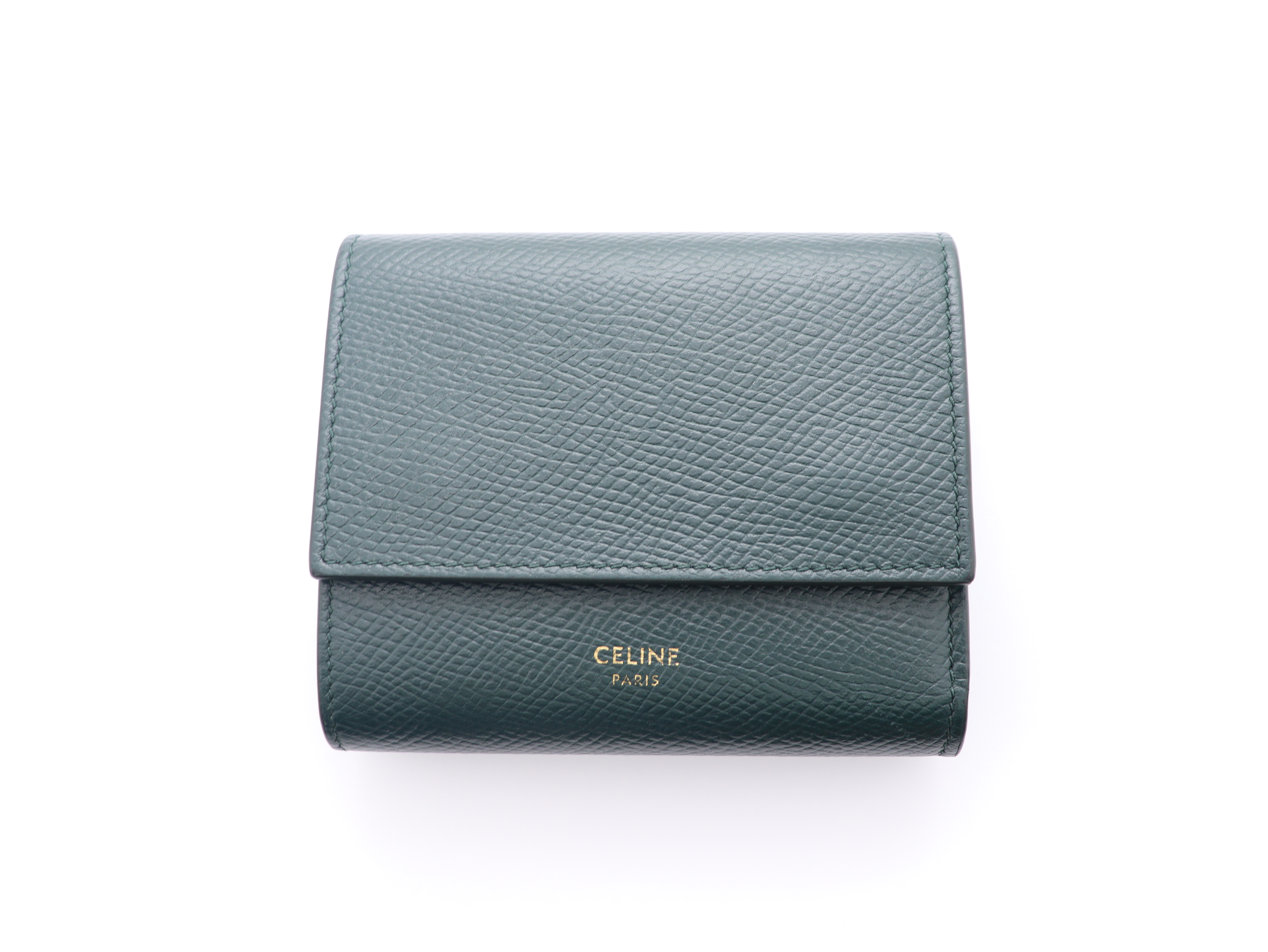 CELINE ダークグリーン 三つ折り財布　一週間のみ値下げ21日まで CELINE ダークグリーン 三つ折り財布 一週間のみ値下げ21日まで
