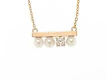 TASAKI ピンクゴールド パール ネックレス TASAKI タサキ プチバランスネックレス P-16743-5 ピンク