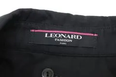 LEONARD レオナール 衣類 コート レディース11（約Lサイズ） ブラック キュプラ ポリエステル シルク （2143200595131）【200】