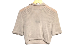 FENDI　フェンディ　半袖シャツ　レディース40　ベージュ　レーヨン　FZX793　2143200593878　【432】