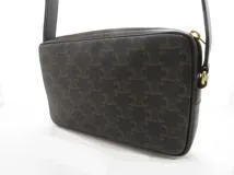 ＣELINE　セリーヌ　バッグ　トリオンフ　ミディアムメッセンジャーバッグ　194502CIM.38NO　ブラック　PVC/カーフ【430】2148103669484