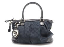 GUCCI　グッチ　スーキー GG 2WAYバッグ ブラック キャンバス/レザー　247902　【431】　2148103892103