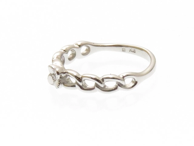 MIKIMOTO PERLITA　ミキモト ペルリータ　K18ホワイトゴールド/ダイヤモンド　4号　約1.6g【430】2141100598078