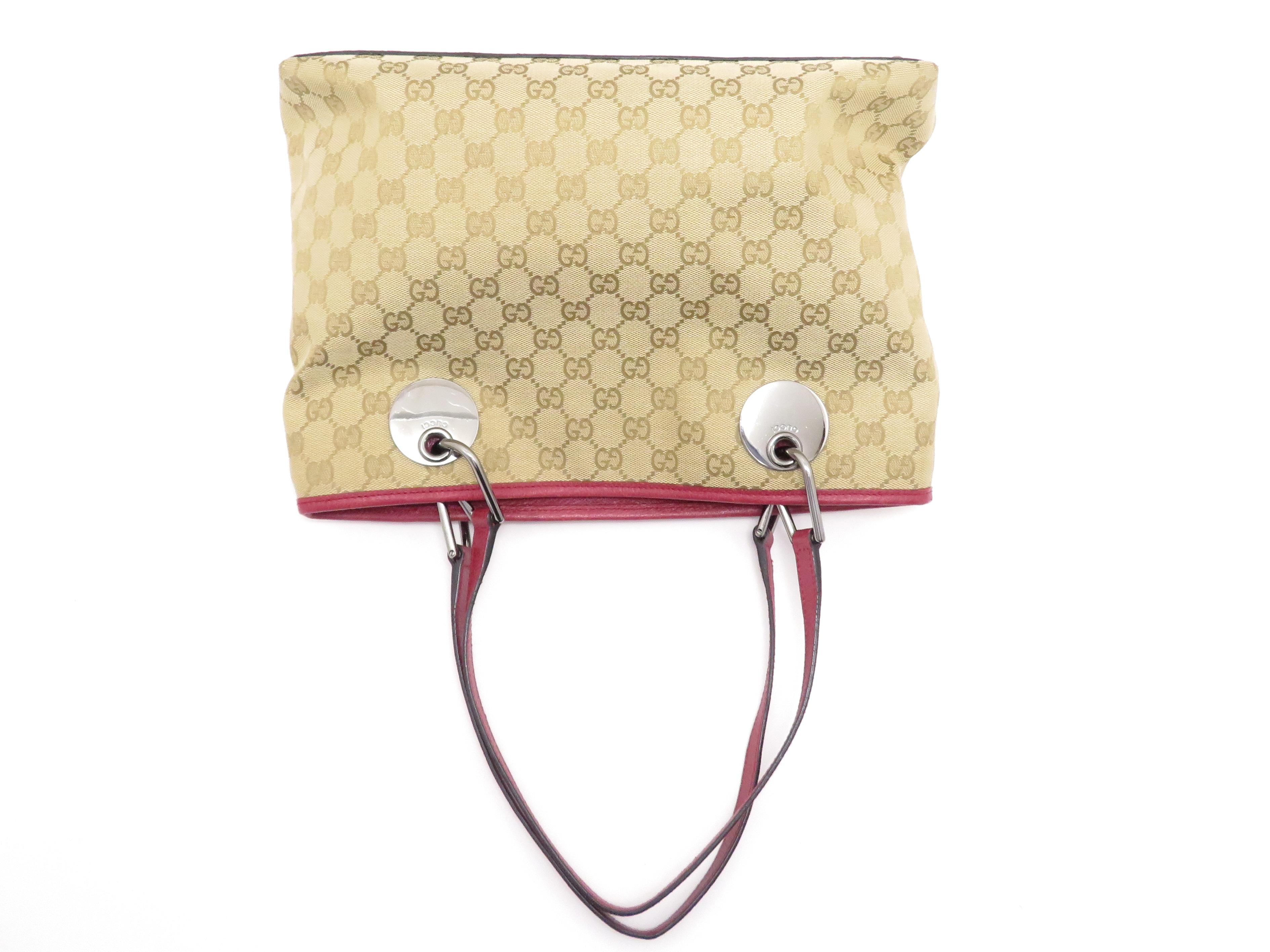 GUCCI カチューシャ グッチ ベージュ ピンクベージュ 中古・古着通販】GUCCI (グッチ) 2WAYバッグ ベージュ×ピンク