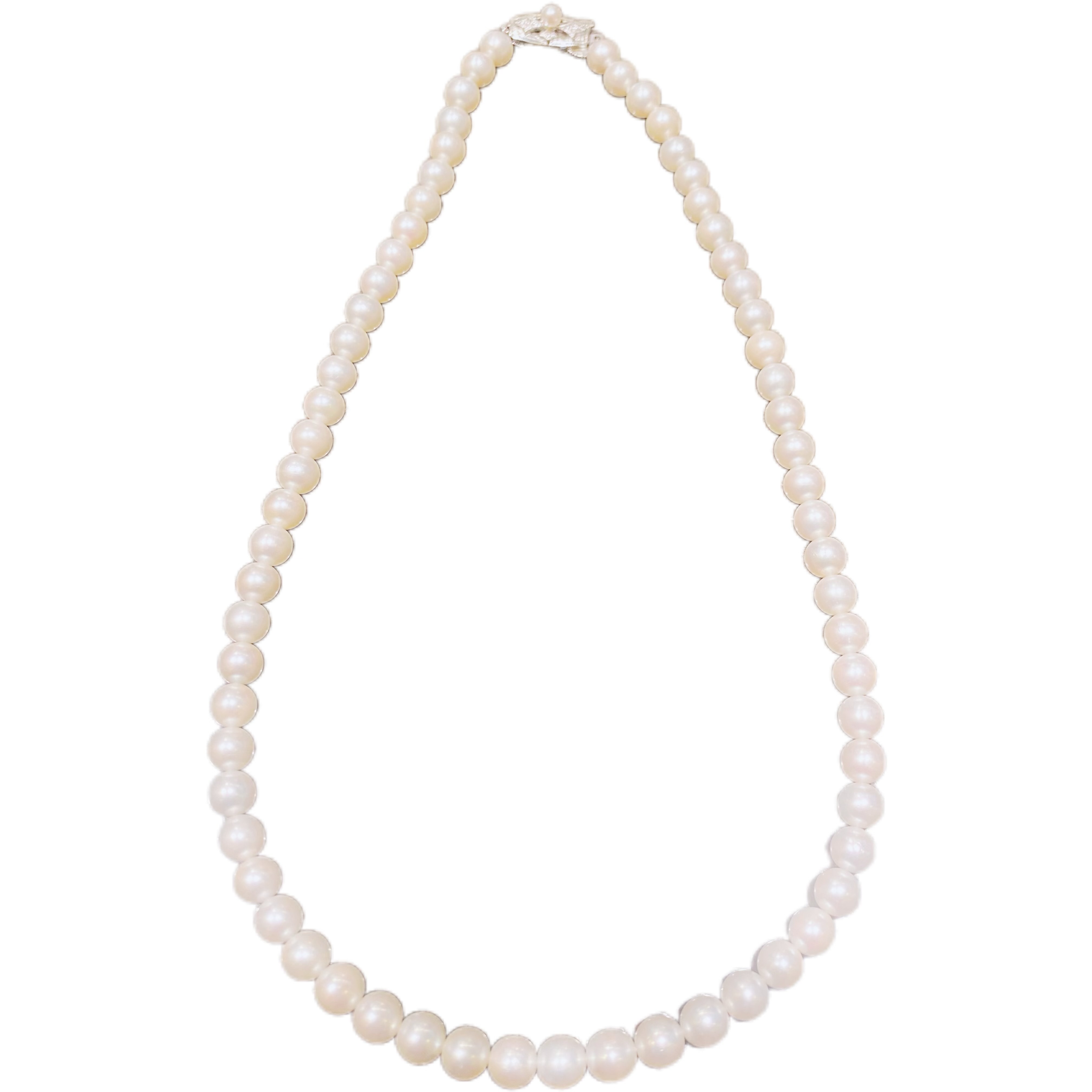 ネックレス アクセサリー 真珠 パール ジュエリー つぼみパールのY字ネックレス ‐パールに彫刻と金粉をほどこした