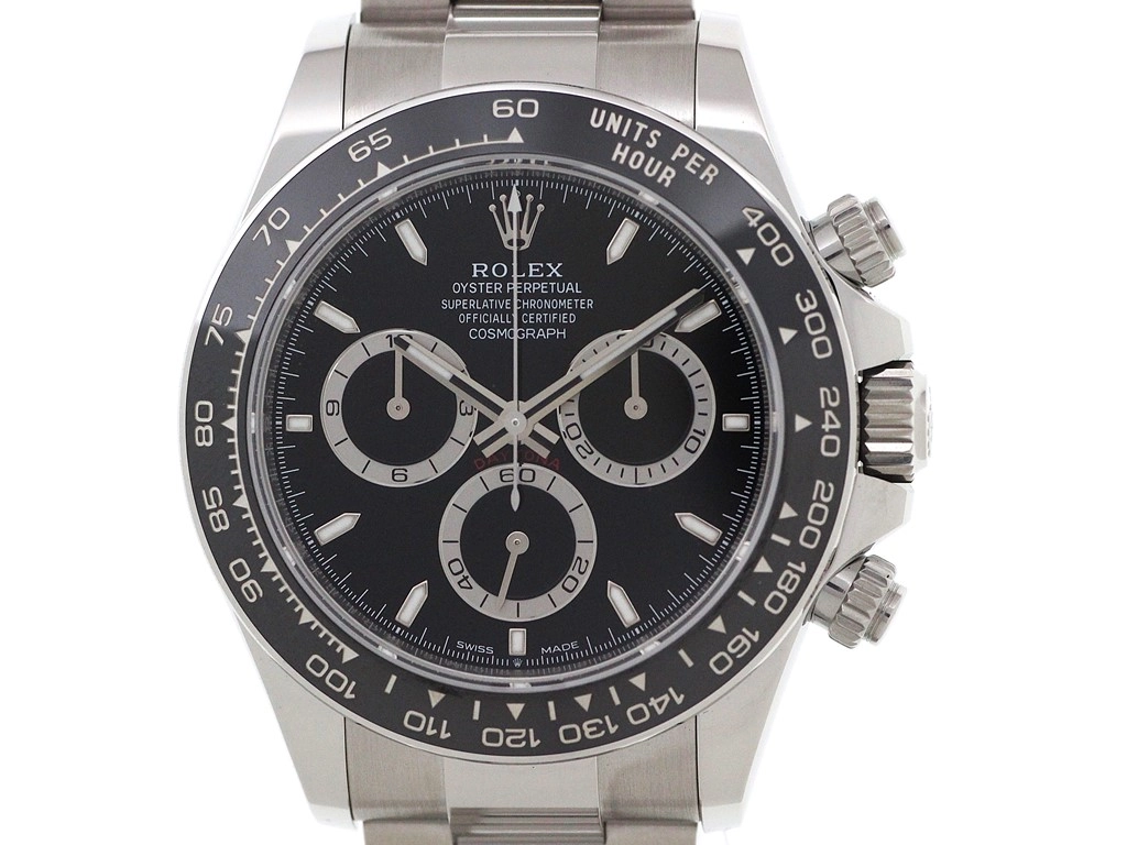 2025年2月国内正規品 ROLEX ロレックス 腕時計 コスモグラフ デイトナ 126500LN オイスタースチール／セラミック ブラック文字盤 自動巻【472】SJ