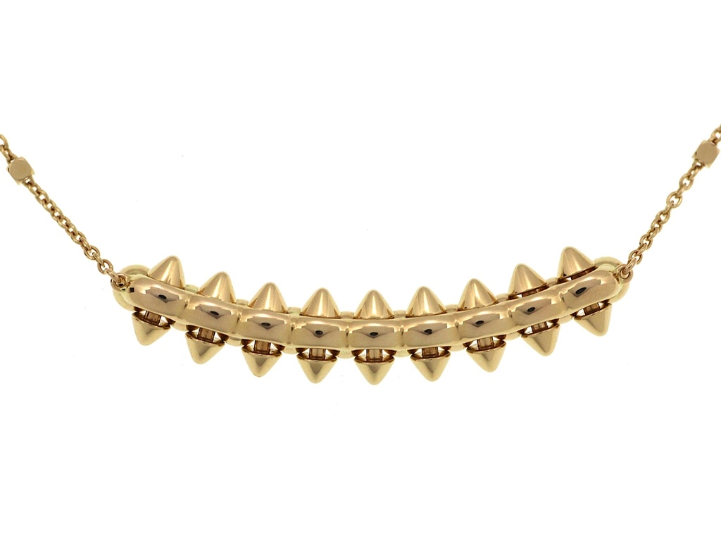 Cartier カルティエ クラッシュドゥ カルティエ ネックレス N7424312 K18ピンクゴールド 10Pダイヤモンド計0.29ct 2023年正規品【472】SJ