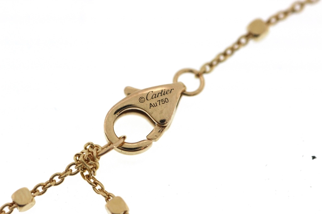 Cartier カルティエ クラッシュドゥ カルティエ ネックレス N7424312 K18ピンクゴールド 10Pダイヤモンド計0.29ct 2023年正規品【472】SJ