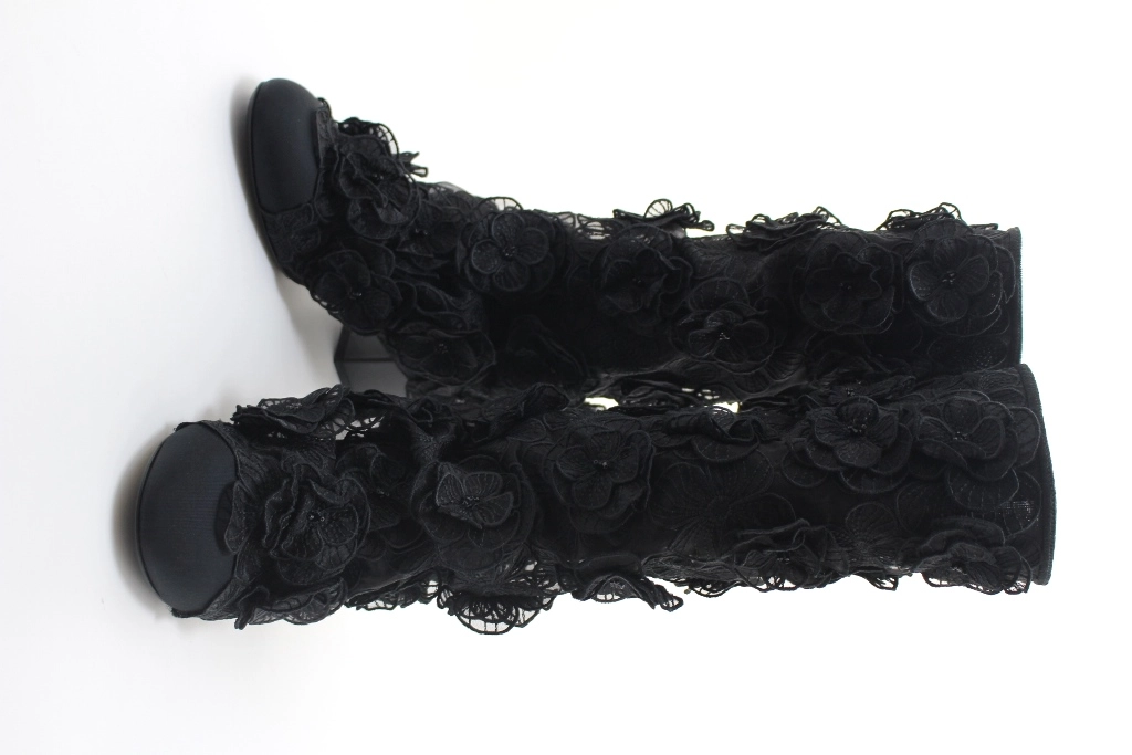 りょん様 シャネル CHANEL 黒 チェーン付きブーツ 38 org.jpg