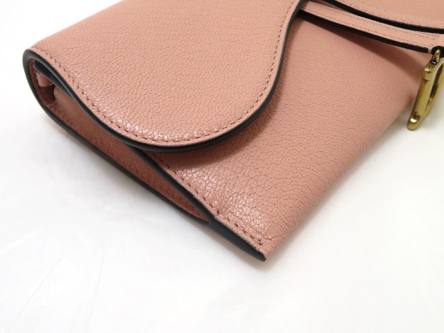Dior ディオール 財布 サドルチェーンウォレット ピンク